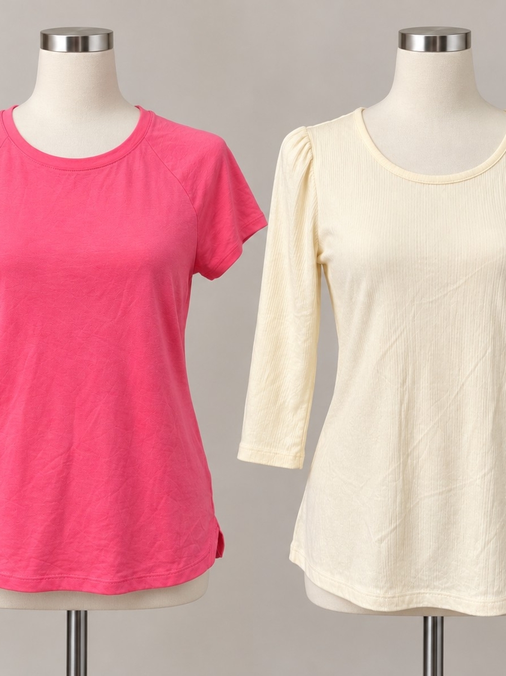 Women’s Large Casual Tops 2-Piece Lot Athletic Works Time and Tru NWT